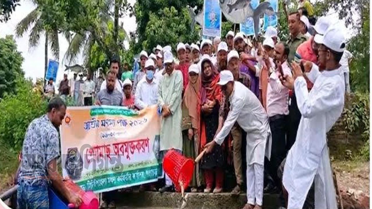 গঙ্গাচড়ায় 'জাতীয় মৎস্য পক্ষ ২০২৬' উপলক্ষে বর্ণাঢ্য র‍্যালি ও উদ্বোধনী অনুষ্ঠান 