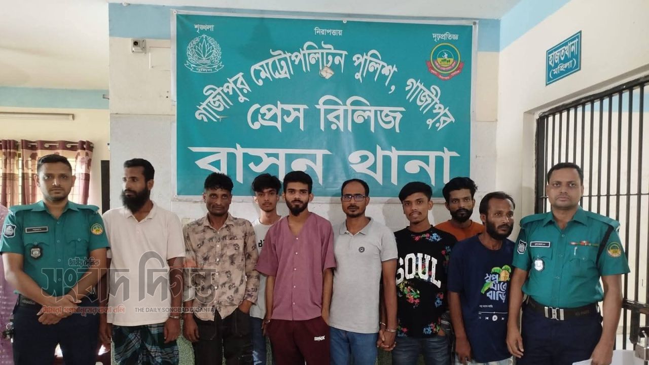 বাসন থানার বিশেষ অভিযানে ১২ জন গ্রেফতার, আদালতে প্রেরণ