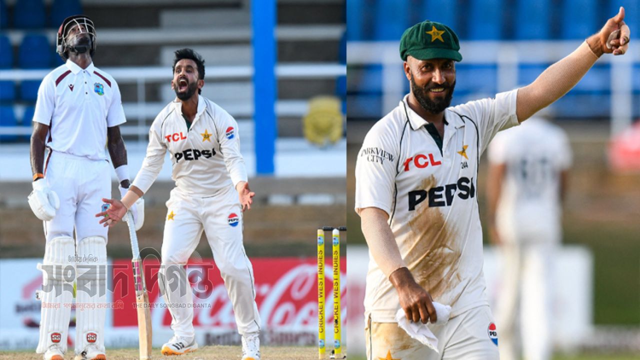 আলি উসমানের ফাইফারেও স্বস্তি নেই পাকিস্তানের, ১৯৫ রানে এগিয়ে ইংল্যান্ড 
