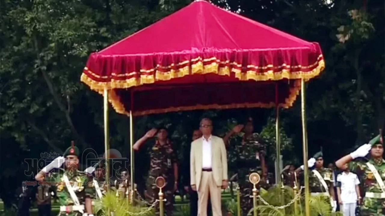 রাষ্ট্রপতি হিসেবে প্রথমবার বঙ্গভবনে মির্জা ফখরুল 