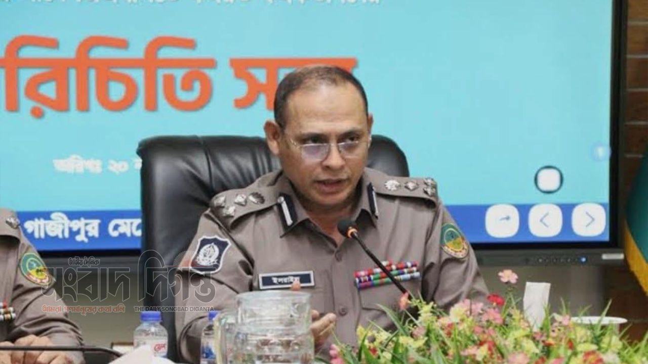 গাজীপুর মেট্রোপলিটন পুলিশ কমিশনার মোঃ ইসরাইল হাওলাদার অতিরিক্ত আইজিপি পদে পদোন্নতি 