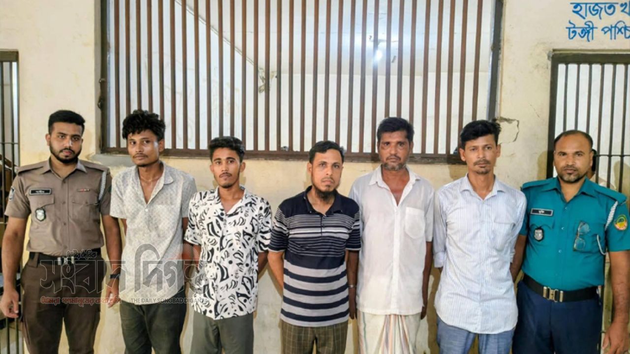 টঙ্গী পশ্চিম থানার অভিযানে ১০৭ পিস ইয়াবাসহ বিভিন্ন মামলায় ১০ জন গ্রেফতার 