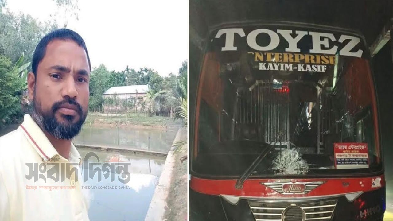মিঠাপুকুরের জায়গীরে বাসের ধাক্কায় মোটরসাইকেল আরোহী নিহত, আহত ১ 