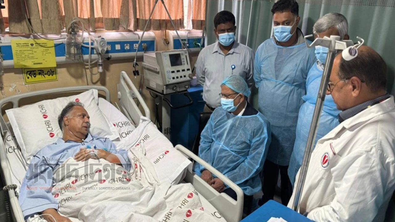 অসুস্থ জ্বালানিমন্ত্রী টুকুকে দেখতে হাসপাতালে রাষ্ট্রপতি 