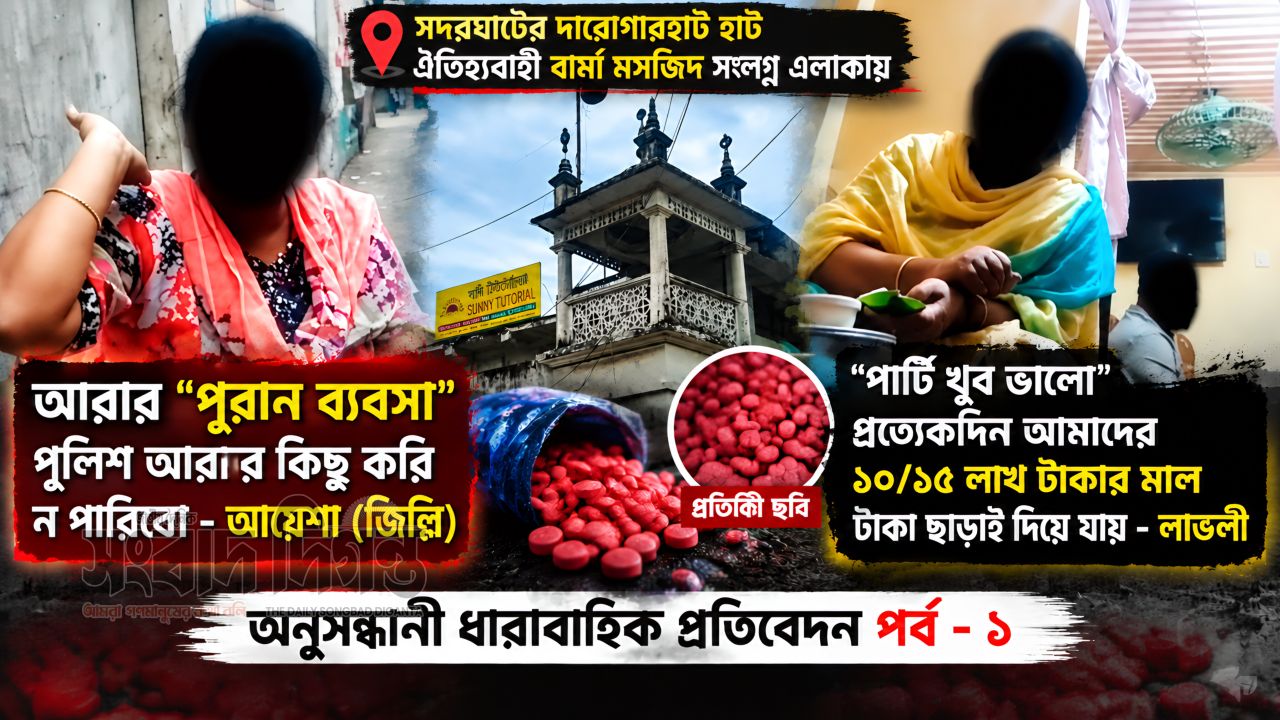 মসজিদ-স্কুলের পাশেই ইয়াবার হটস্পট! সদরঘাটে জনমনে উদ্বেগ