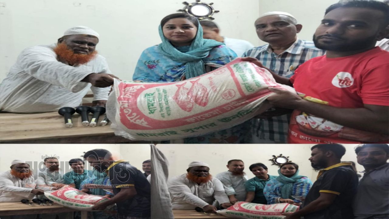 সাভারে অগ্নিকাণ্ডে ক্ষতিগ্রস্ত পরিবারের পাশে তানজিনা আফরিন
