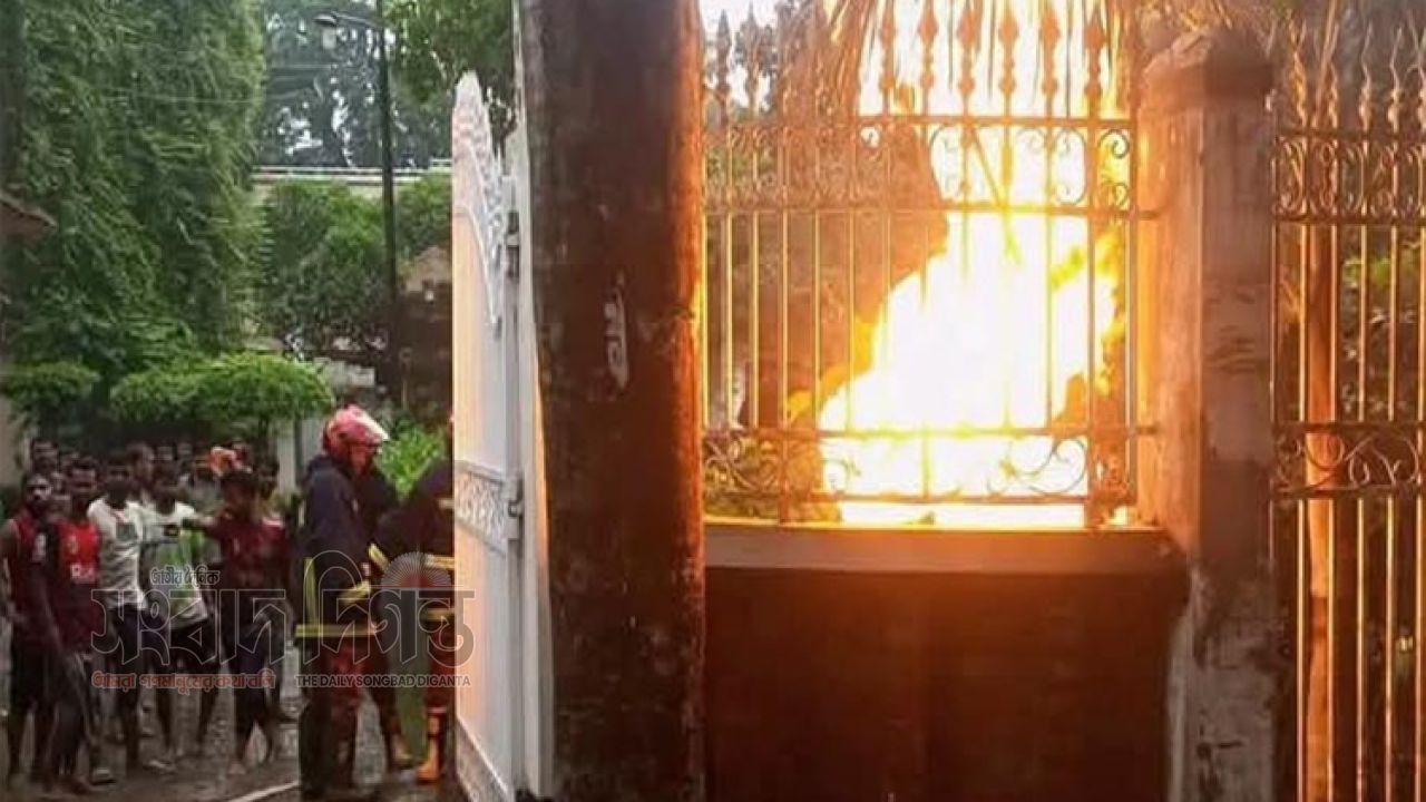 বজ্রপাতের সময় জ্বালানিমন্ত্রীর সিরাজগঞ্জের বাসভবনে গ্যাস রাইজারে আগুন 