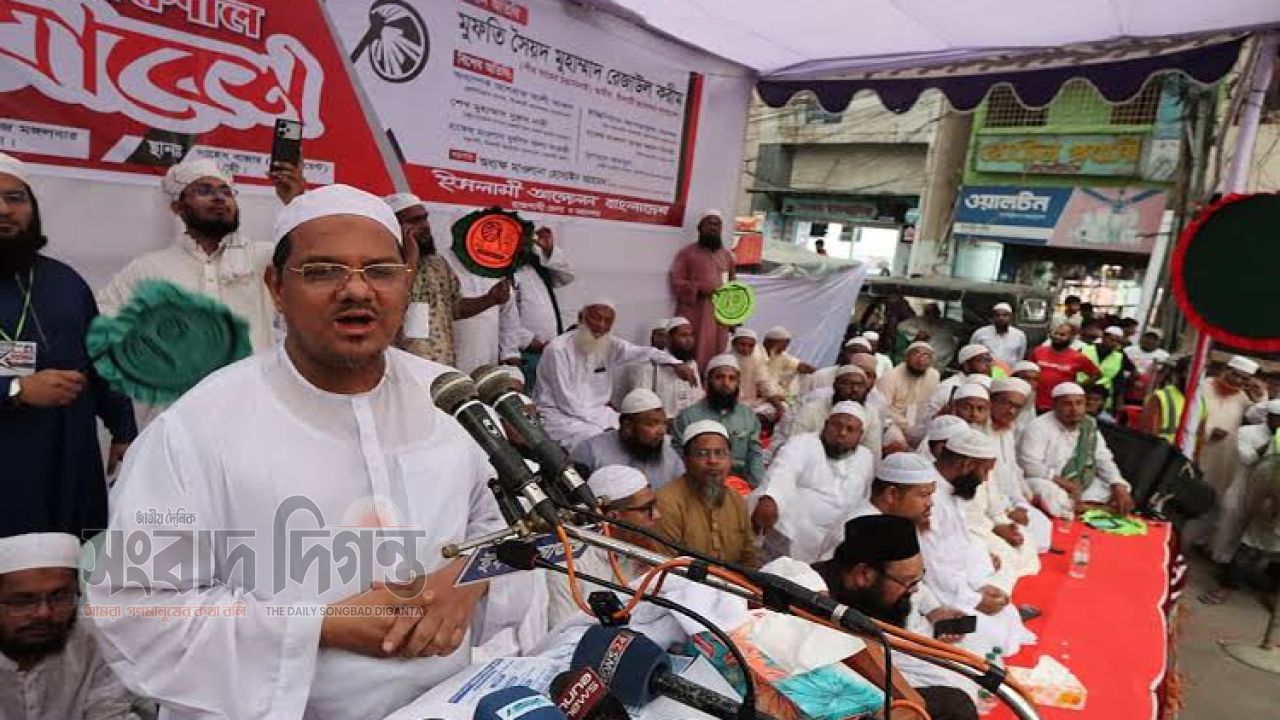জামায়াতের লং মার্চ ও সংসদীয় বক্তব্যে দ্বিমুখিতা আছে: চরমোনাই পীর 