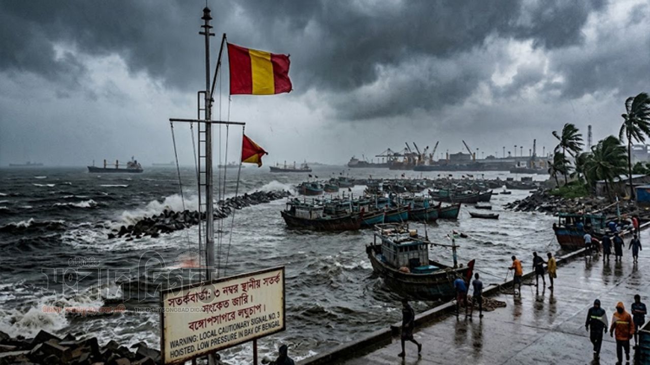 বঙ্গোপসাগরে লঘুচাপ, যেকোনো সময় তীব্র ঝোড়ো হাওয়ার শঙ্কা