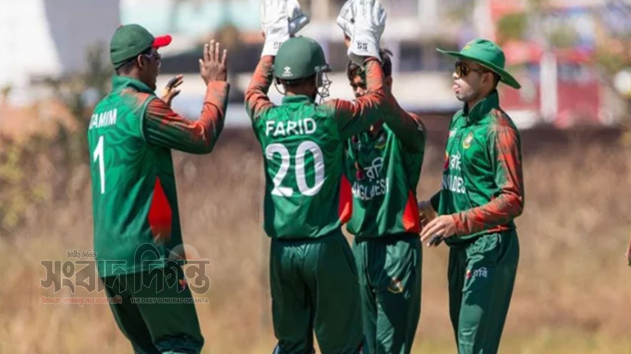 রিশাদের ঘূর্ণিতে দক্ষিণ আফ্রিকা ‘এ’কে হারিয়ে সিরিজ জিতল বাংলাদেশ 