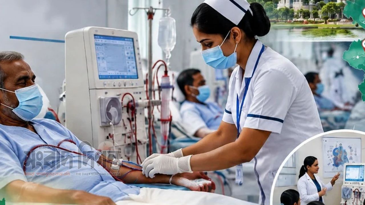 কিডনি রোগীদের জন্য বড় উদ্যোগ, জেলা পর্যায়ে ১০ শয্যার ডায়ালাইসিস সেন্টার