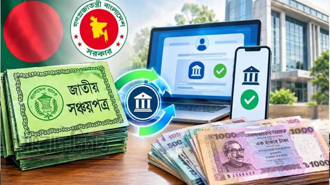 সঞ্চয়পত্রে ভুল ব্যাংক হিসাবে টাকা যাওয়ার ঝুঁকি কমাতে নতুন ব্যবস্থা