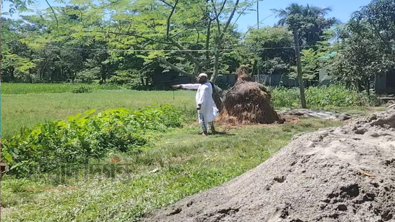 শ্রীপুরে জমি বিক্রির কথা বলে প্রতারণা, ৩ লাখ টাকা নেওয়ার অভিযোগ