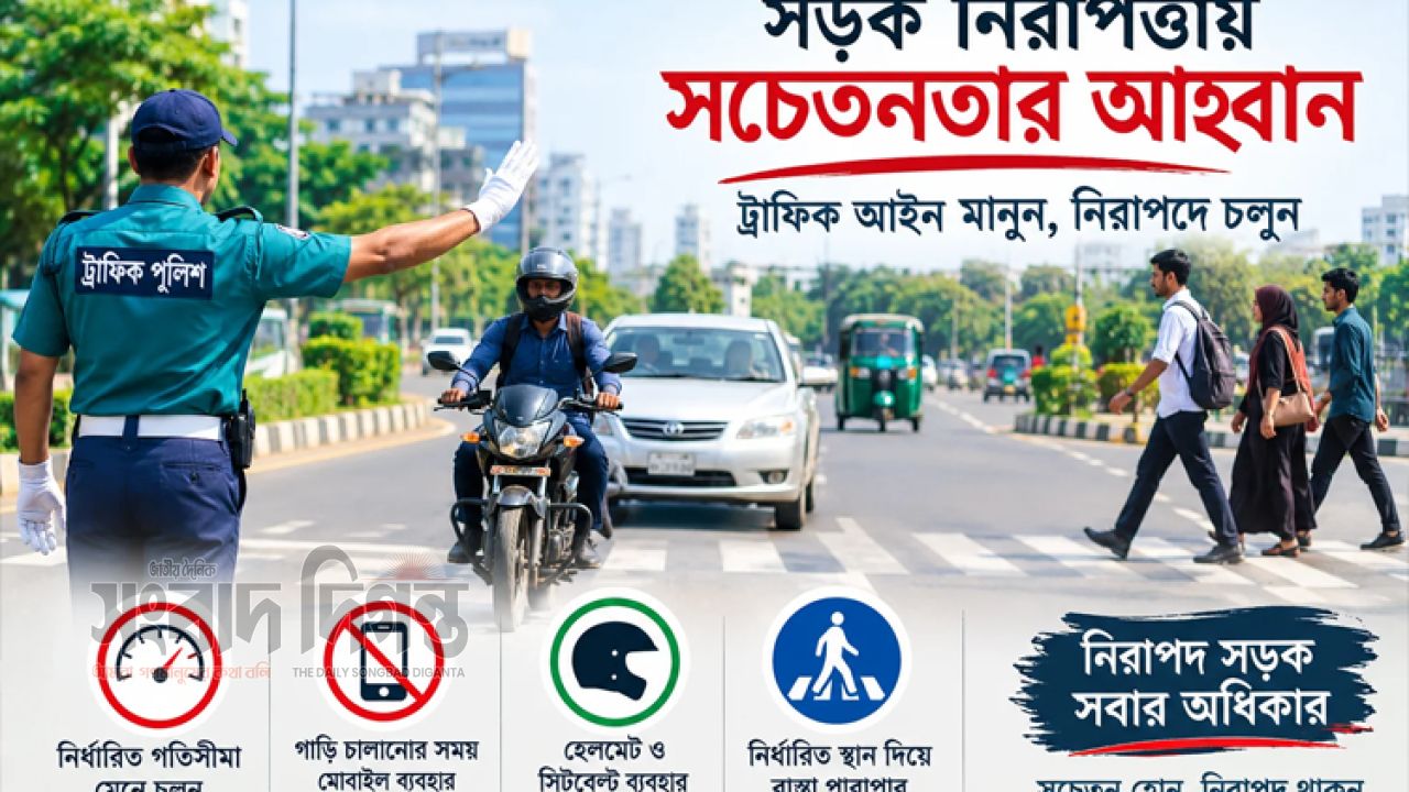 নিরাপদ সড়কে চালকদের মানতে হবে পুলিশের ১২ নির্দেশনা 
