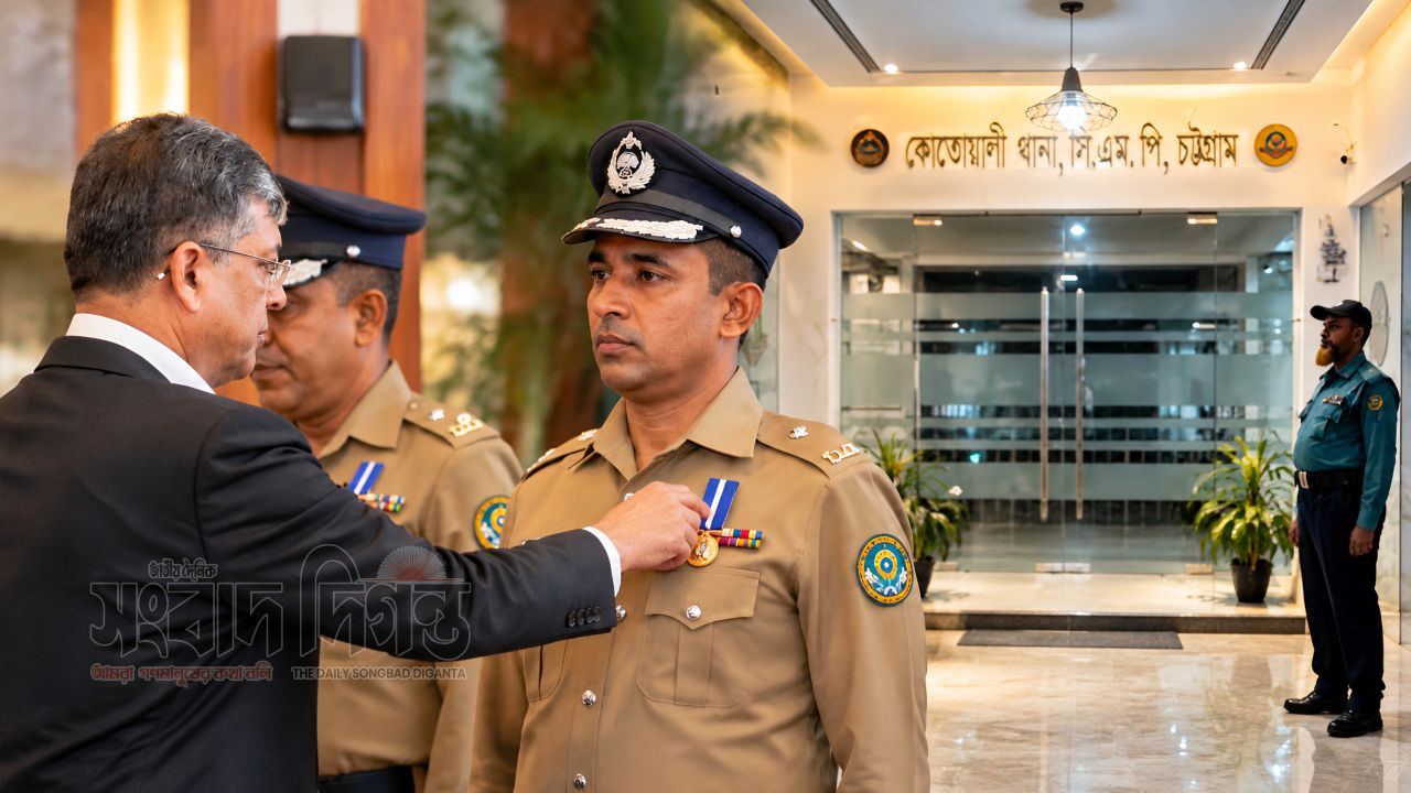 পিপিএমের মুকুট মাথায় নিয়ে কোতোয়ালীর কমান্ডে ওসি জাহেদুল কবির 