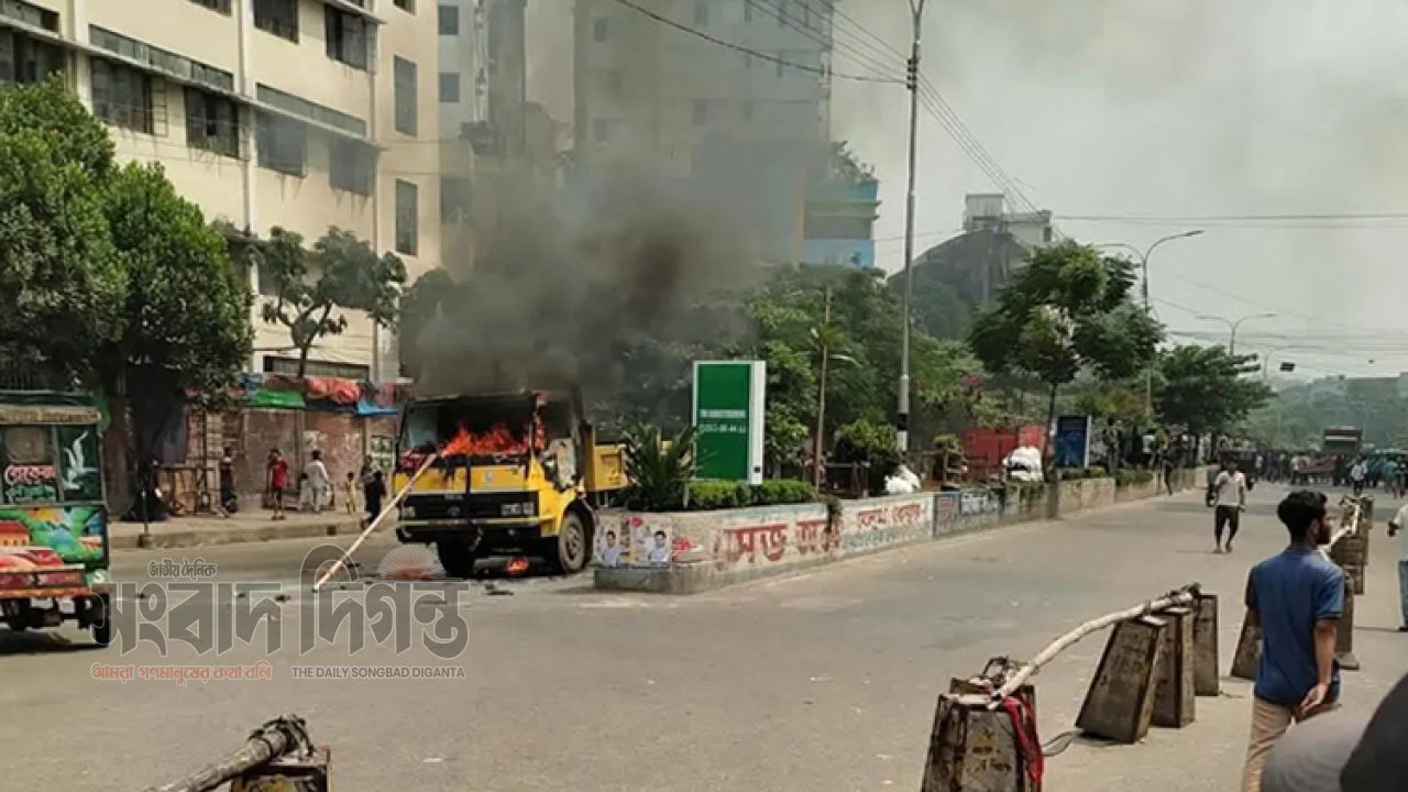 মিরপুর-১০-এ উচ্ছেদ অভিযান ঘিরে সংঘর্ষ ও অগ্নিসংযোগ 