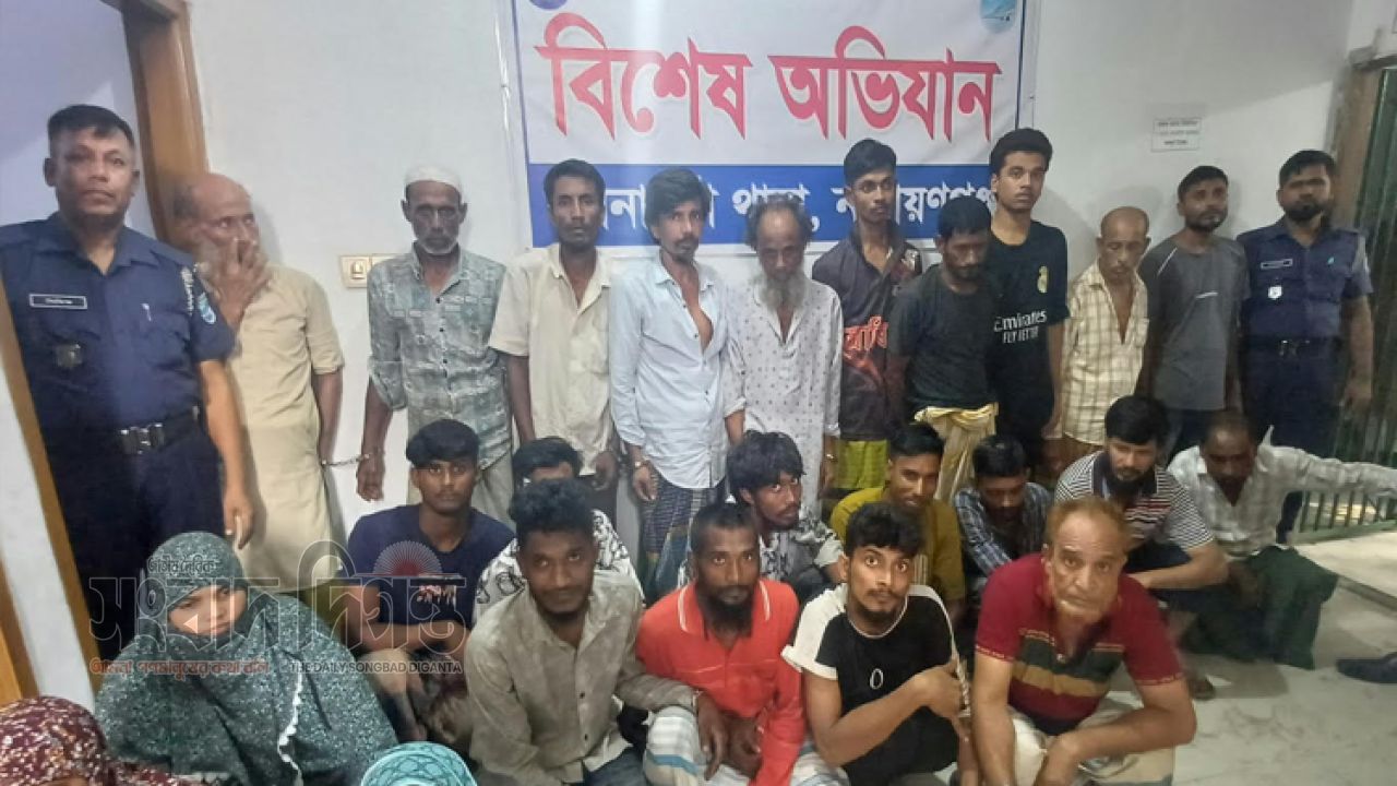 সোনারগাঁয়ে পুলিশের সাঁড়াশি অভিযানে ২৭ জন গ্রেপ্তার