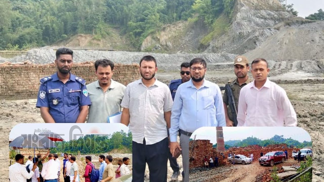 ​লামায় অবৈধ ইটভাটায় প্রশাসনের অভিযান ১৩টি ইটভাটায় ২৯ লাখ টাকা জরিমানা