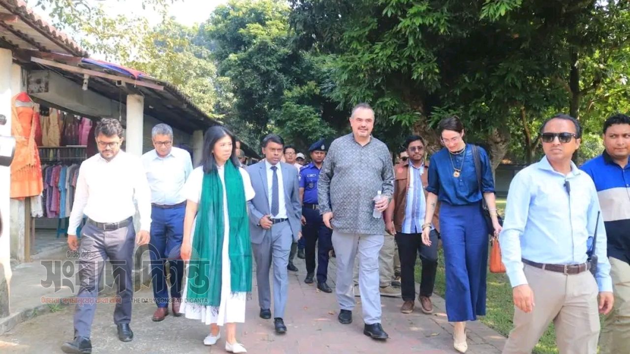  সোনারগাঁয়ের পানাম নগরী ও জামদানি পল্লী ঘুরে দেখলেন মার্কিন রাষ্ট্রদূত
