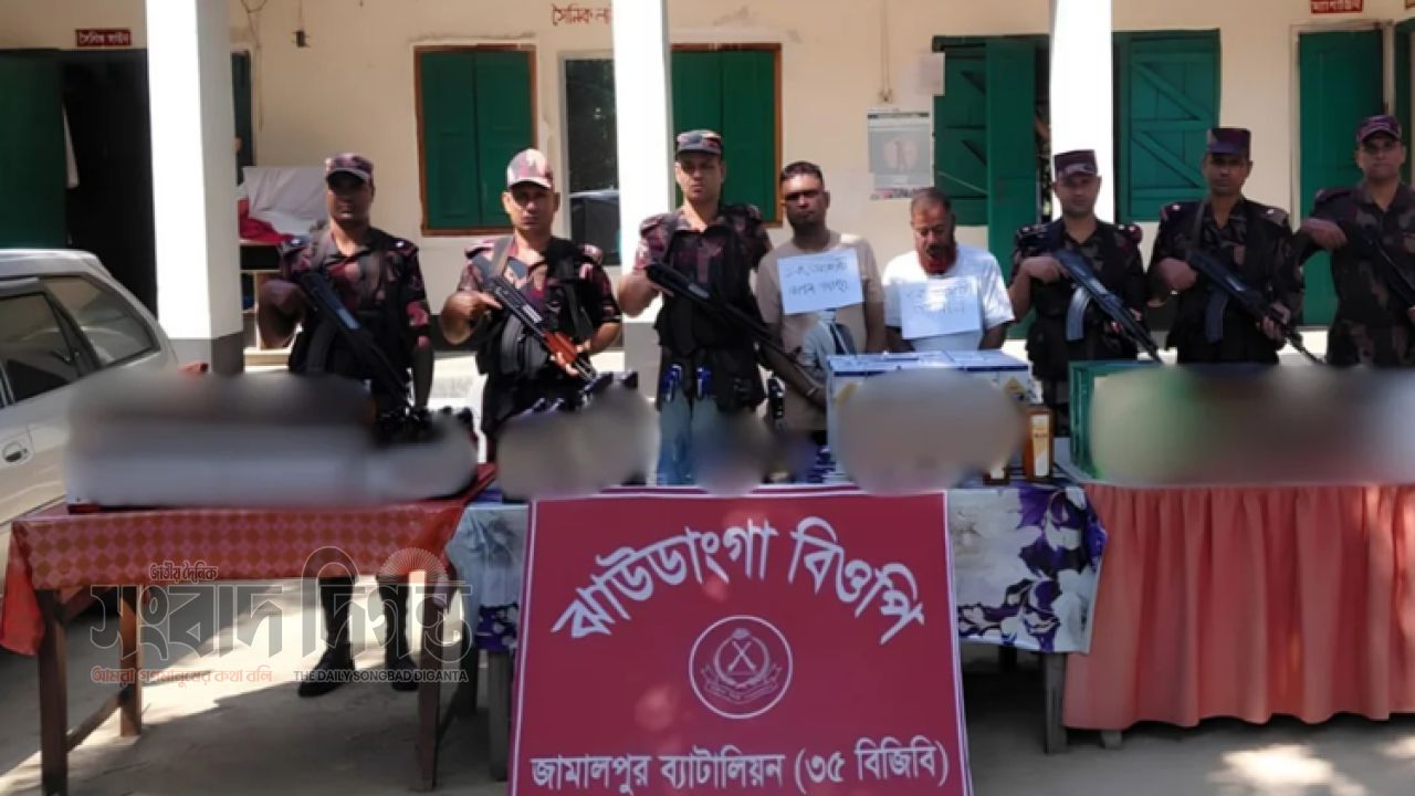 দেওয়ানগঞ্জে বিজিবির মাদকবিরোধী অভিযান