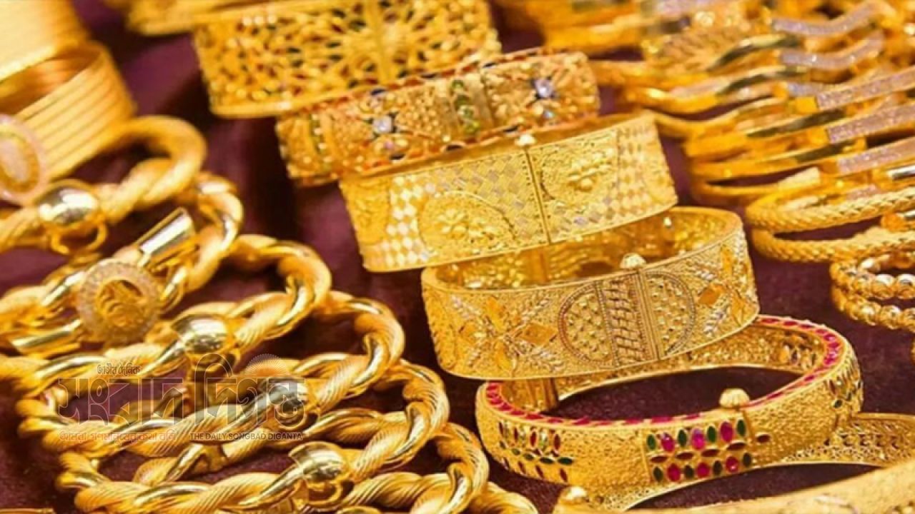 ২২ ক্যারেট সোনার ভরিতে বাড়ল ১,৬৩৩ টাকা