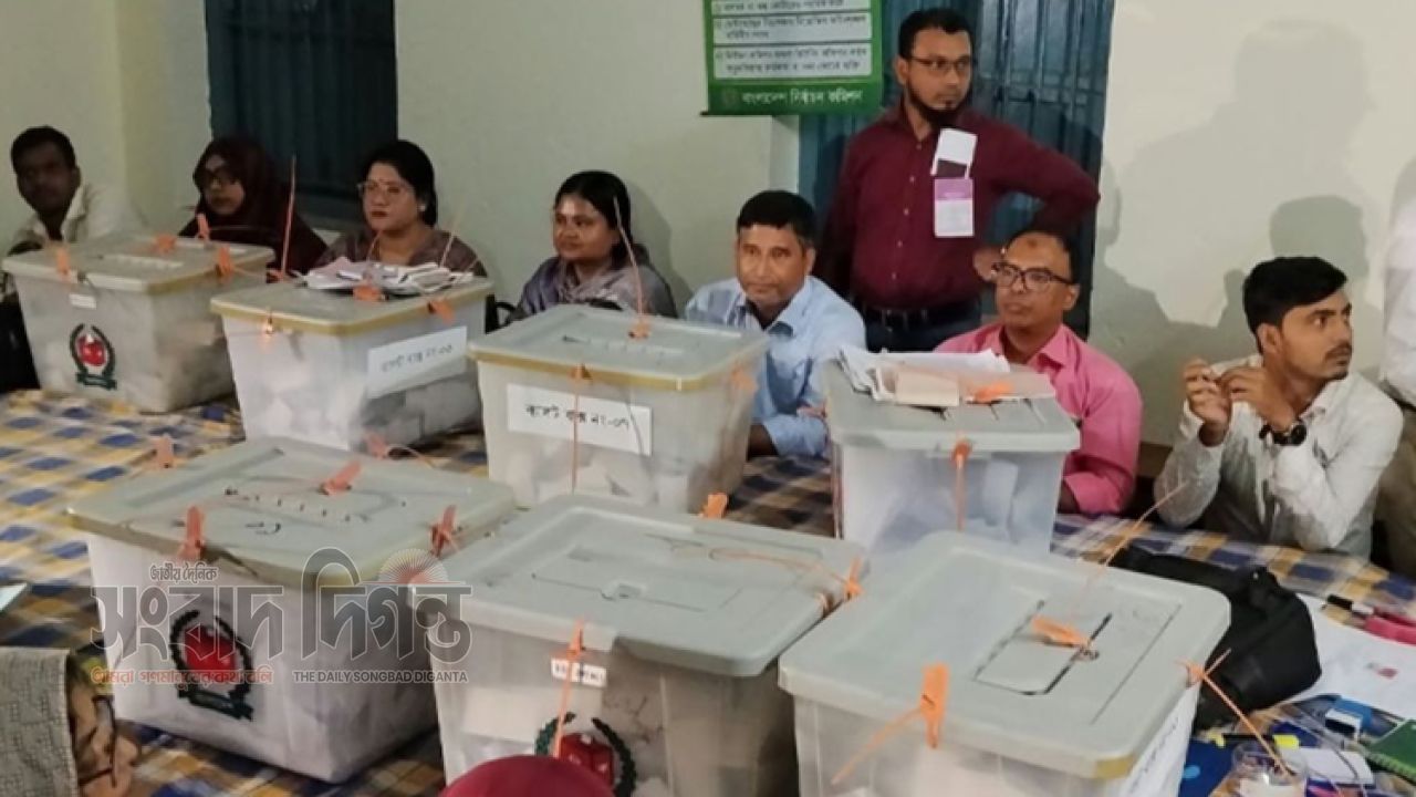 বিজিবি পুলিশ ও আনসারের নিরাপত্তায় ঠাকুরগাঁওয়ে ভোট