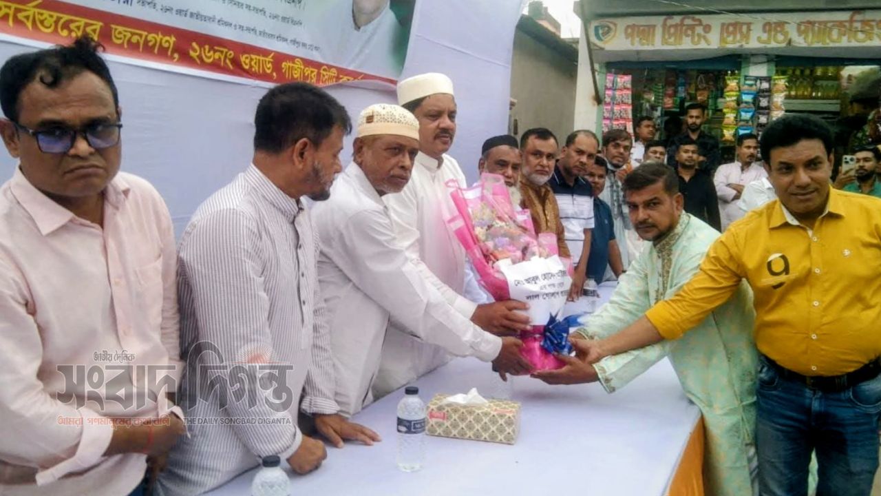 গাজীপুরের ২৬ নং ওয়ার্ড মুন্সি পাড়া বিভিন্ন সমস্যা ও উন্নয়ন প্রসঙ্গে মতবিনিময় সভা অনুষ্ঠিত হয়
